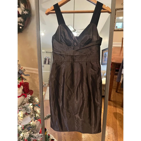 Banana Republic Brown Cocktail Dress Size 0 - Picture 4 of 7